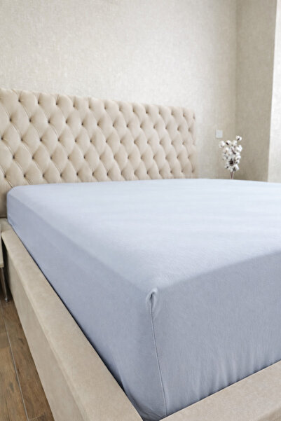 Elovias 100% Cotton Combed Elastic Bed Sheet - Double Size