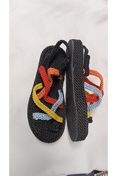 ZİO Многоцветни сандали с въжета