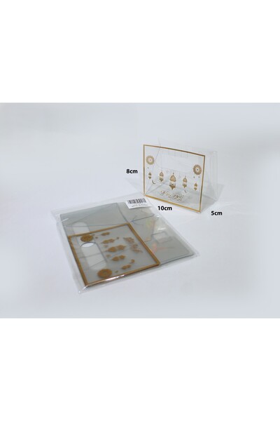 Generic 6 pieces of gold-colored plastic holiday bags