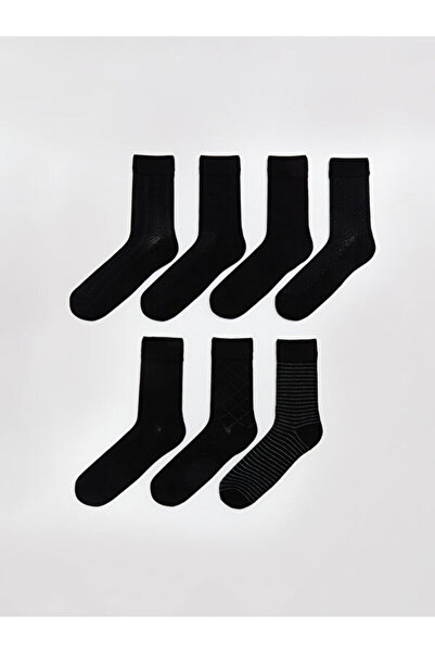 LC Waikiki Rmz Gi̇yi̇m Farkiyla Men's Bamboo Socks 7-Pack