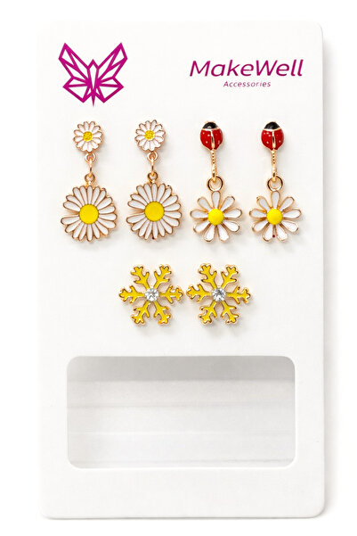 MakeWell Multiple Earring Set for Girls Kuromi Stitch Tom and Jerry Cat Owl L...