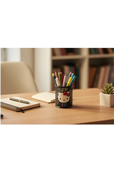 ada çanta kırtasiye Hello Kitty Figured Table Top Metal Round Model Stylish D...