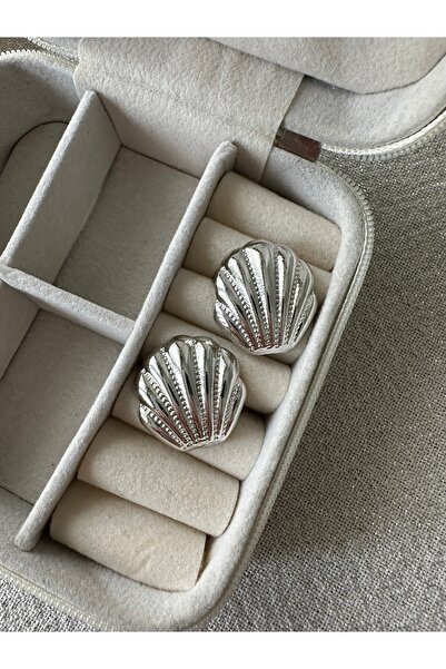 ringbox Silver Color Sea Shell Earrings