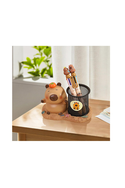 Mihristore Θήκη για στυλό γραφείου με σχέδιο ζώων καρτούν Capybara, Θήκη για ...