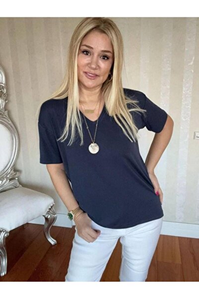 Modayakamoz Women's Short Sleeve V-Neck Blouse