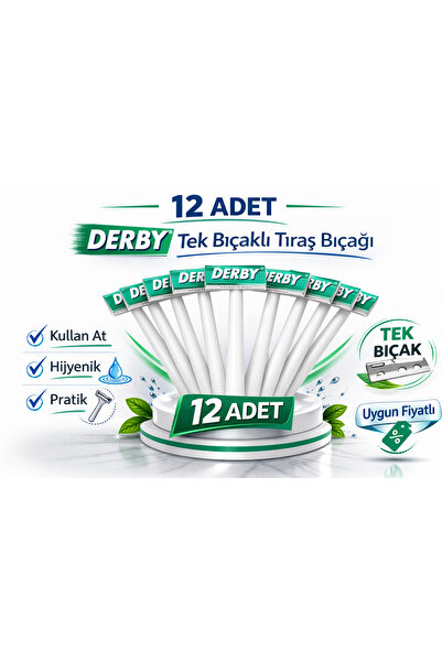 CT STONES Derby Single Blade Razor Advantageous Package Options 12 Pieces