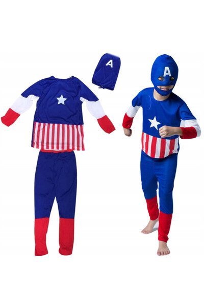 AVENGERS Children's Costume Captain America 110-122 M