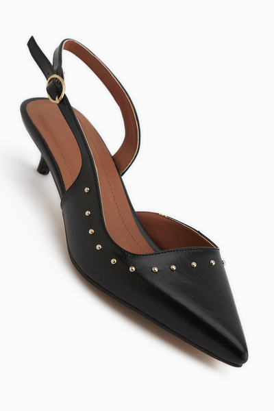 Limoya Pantofi de damă Marica negri cu toc scurt