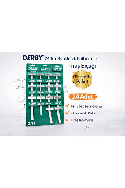 CT STONES Derby Single Blade Razor Advantageous Package Options 24 Pieces