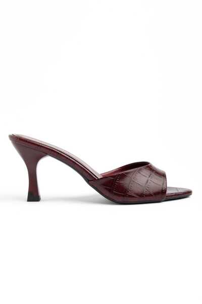 CHICELLA Pantofi cu toc pentru femei Torino Burgundy papuci