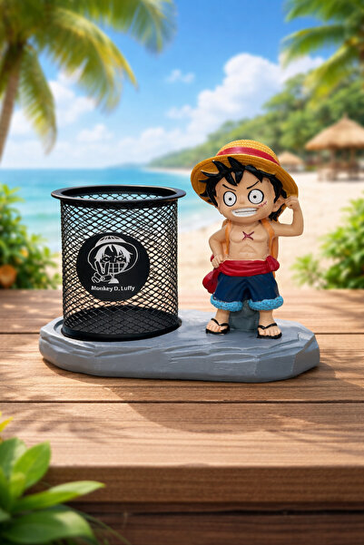 Mihristore Φιγούρα One Piece Monkey D. Luffy Θήκη για στυλό Επιτραπέζια θήκη ...