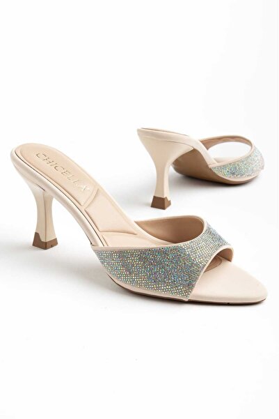 CHICELLA Marbella Stone Women's Heeled Slippers