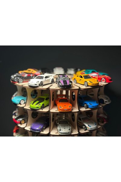 Raftix Raft de expunere rotund cu 22 de rânduri pentru 264 de mașini model la scară 1:64 (Mașinile NU sunt incluse)