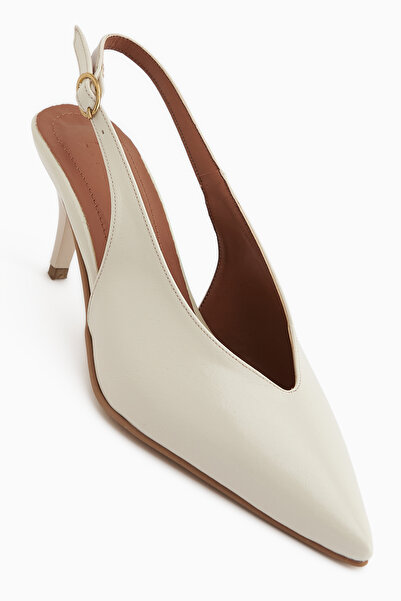 Limoya Pantofi cu toc pentru femei Mija Bej cu centură