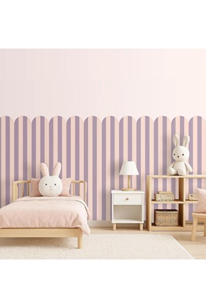 DECOMALL PP-72 Лента с ивици за половината стена – самозалепваща се декорация...