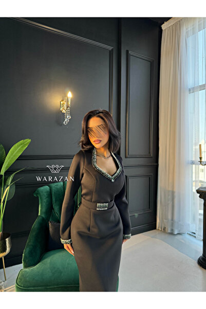 Warazan Soft dress with a waist belt