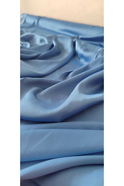 River Fabrics Lycra Silk Satin Indigo