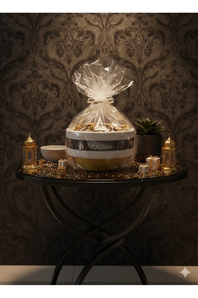 Red Rose توزيعات العيد صينية فاخرة بقاعدة ذهبي بعبارة للعيد مع 12 قطعه من الت...