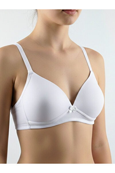 Sabase Teenage Girls' Bra - Non-Wired Cotton Soft Textured Wire-Free Bra