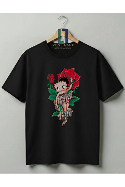 Grafftee Clothing Betty Boop Designed 100% Cotton Unisex High Print Quality T...