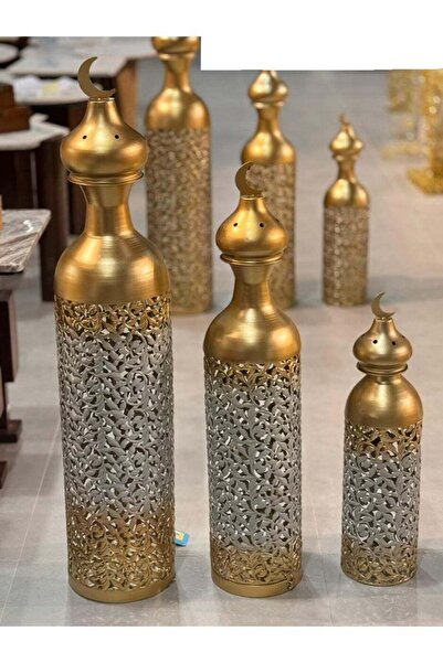 AZOZ MERCHLY Metal Decorative Vases Set of 3