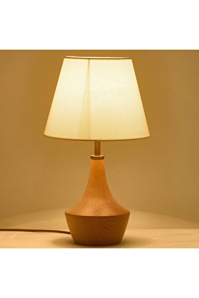 MATMEL Wooden Lampshade with Moss Fabric Hat - Cream