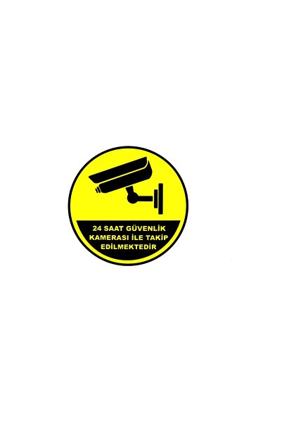 BsElektronik يتم تتبعه بكاميرا أمان تعمل على مدار 24 ساعة - ملصق بتصميم دائري...