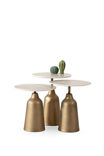 idizayn Beige Zigon Sehpa