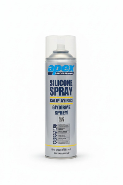 Apex Silikon Sprey Kalıp Ayırıcı Yağlayıcı Koruyucu Plastik Metal Kauçuk İçin