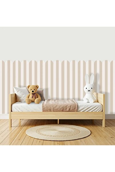 DECOMALL PP-71 Лента с ивици за половината стена – самозалепваща се декорация...