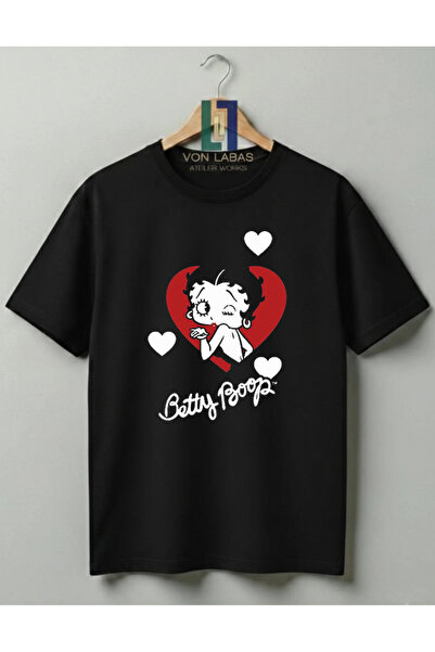 Grafftee Clothing Betty Boop Designed 100% Cotton Unisex High Print Quality T...