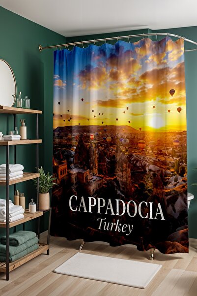 EVPANYA Perdeau de baie, Perdeau de duș cu model de spiriduși de poveste, Per...