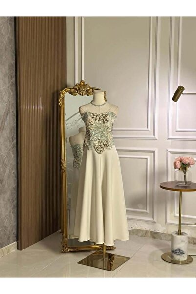 vanus fashion 6967 - Floral Midi Dress