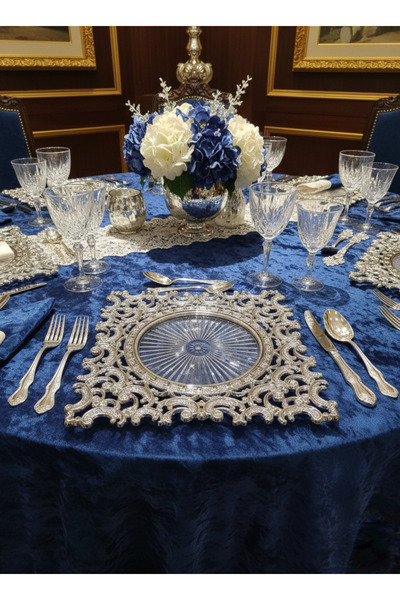 Le Paon Luxury 6-Piece Square Plate Set 32 cm - Shock-Resistant American Serv...