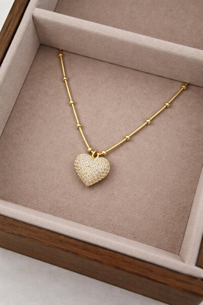 NİL MOON ✨ Işıltılı Kalp Kolye – Aşkın Sembolü ✨