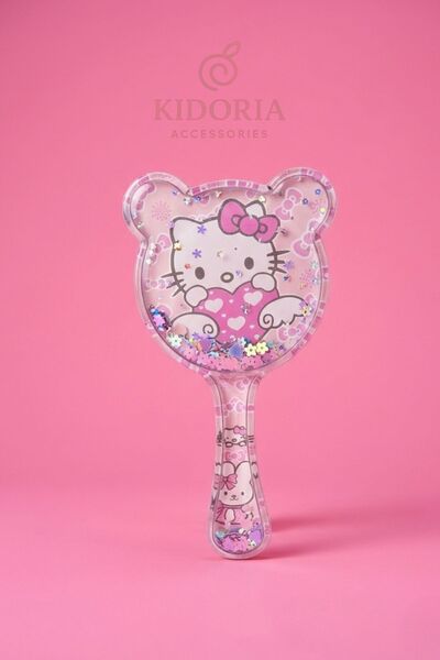 Kidoria Hello Kitty Karakterli Sulu Simli Çocuk Saç Tarağı