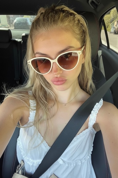 Roger Bacon Retro Luvia Karamel Women's Sunglasses