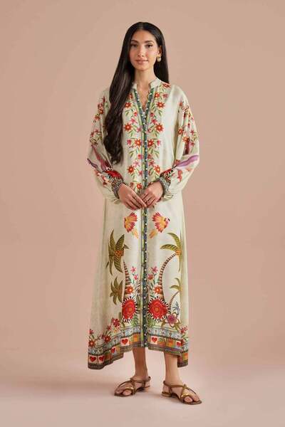 Nishat Linen Printed Dress - AS 26-15