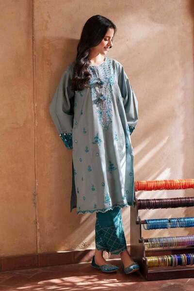 Nishat Linen 2 Piece - Embroidered Suit - PE 26-236