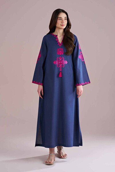 Nishat Linen Embroidered Dress - FE 26-64