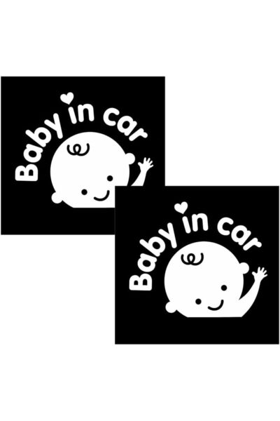 Arabest ملصقات عاكسة للسيارة تحمل عبارة "طفل على متن السيارة" - علامات تحذيري...