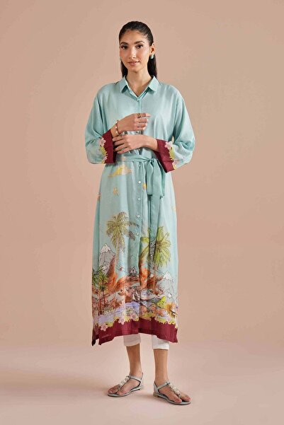 Nishat Linen Printed Dress - AS 26-14