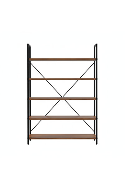 Protector Black iron shelves with a wooden top, measuring 185*100*40
