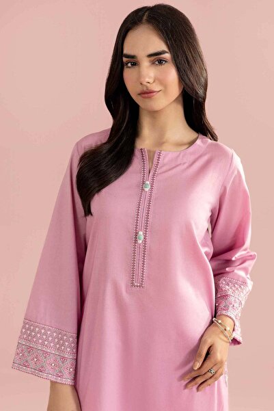 Nishat Linen Embroidered Shirt - PE 26-99
