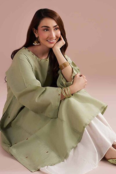 Nishat Linen Basic Shirt - PE 26-84