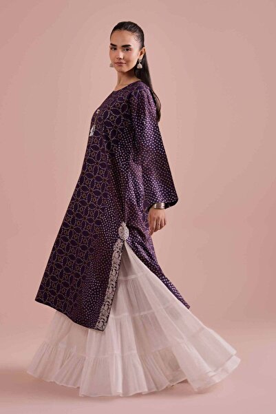 Nishat Linen Printed Embroidered Shirt - PE 26-88