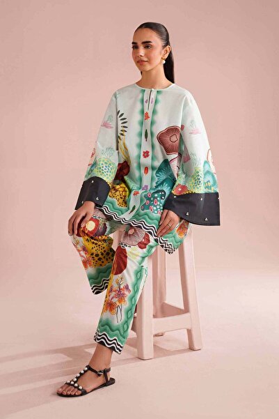 Nishat Linen 2 Piece - Printed Suit - AS 26-02