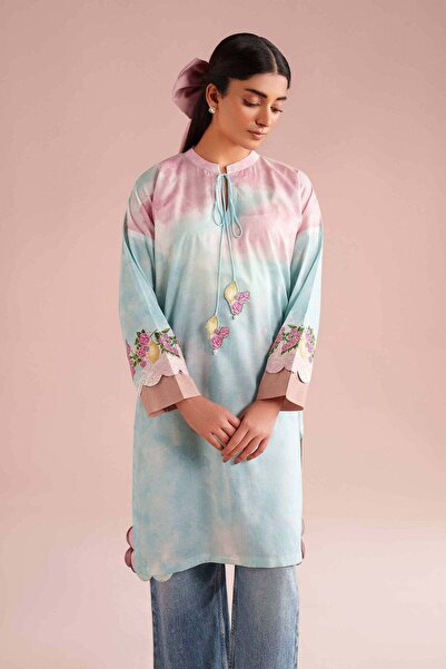 Nishat Linen Printed Shirt - PE 26-108