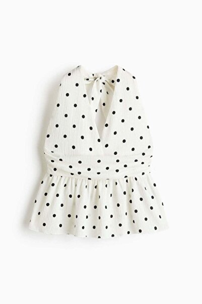 H&M Peplum halterneck top