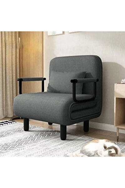 HayaBazaar Sofa Bed Armchair Sofa Bed Armchair High Comfort Cushion Feet Armr...